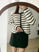 Load image into Gallery viewer, Striped Button Up Cardigan
