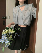 將圖片載入圖庫檢視器 Ribbon Sheer Blouse
