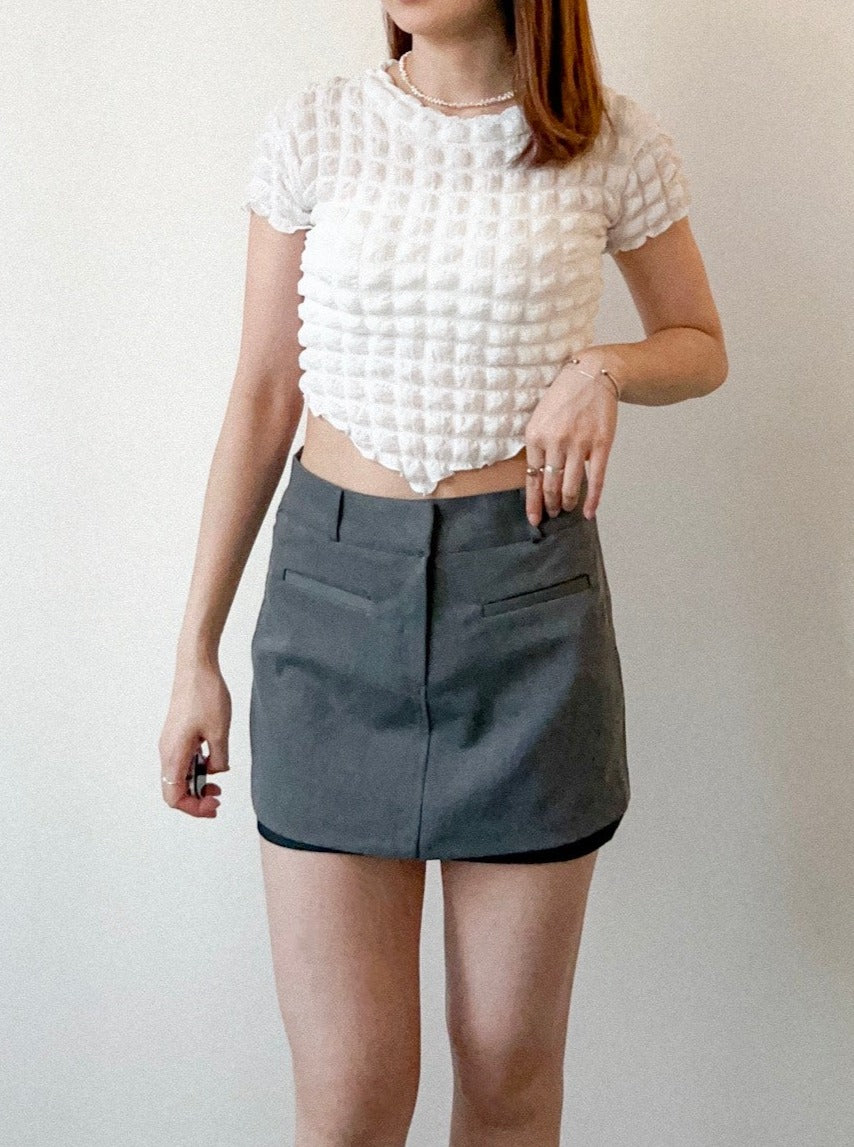 Bubble Cropped Top