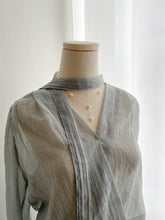 Load image into Gallery viewer, Ribbon Sheer Blouse
