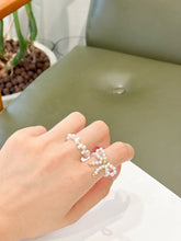 將圖片載入圖庫檢視器 Ribbon Pearl Ring
