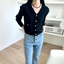 將圖片載入圖庫檢視器 Basic Tweed Cardigan
