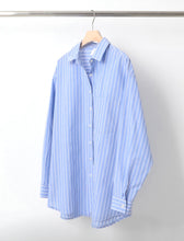 Load image into Gallery viewer, Monday Blue Striped Shirt
