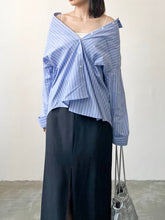 Load image into Gallery viewer, Monday Blue Striped Shirt
