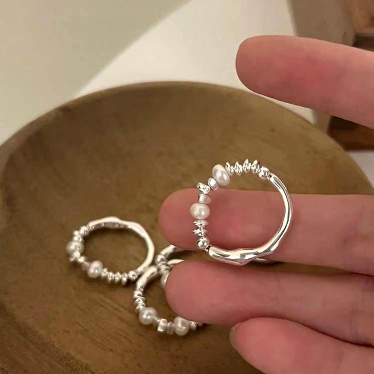 Uneven Pearl Ring
