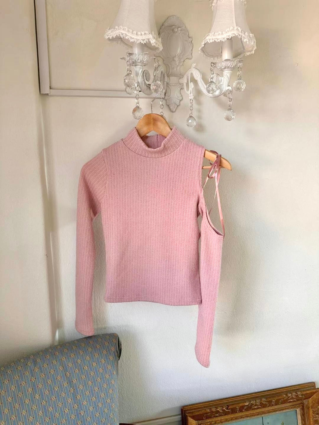 Uneven Ribbon Top