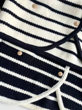 Load image into Gallery viewer, Striped Button Up Cardigan
