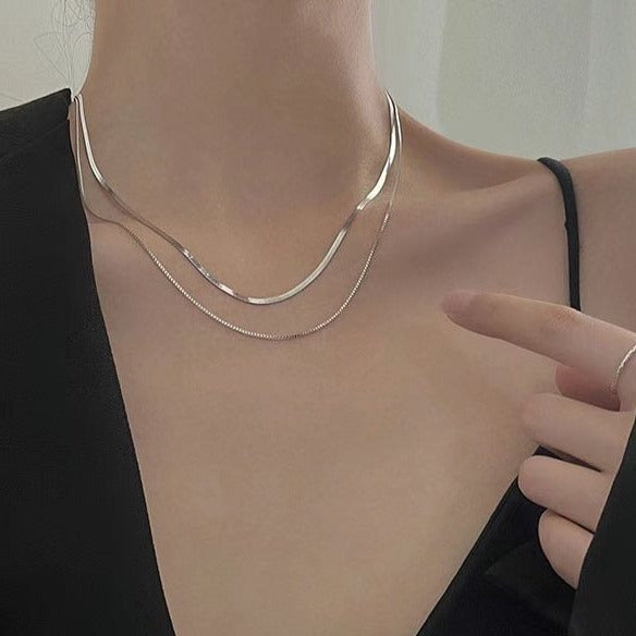 Flowing Double Necklace