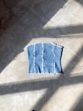 Load image into Gallery viewer, Lines Denim Tube Top
