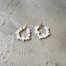 Load image into Gallery viewer, Pearl Circle Earrings
