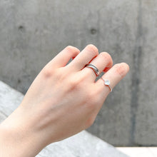 Load image into Gallery viewer, S925 Heart Stone Ring
