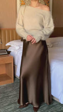 Load and play video in Gallery viewer, Silky Satin Skirt
