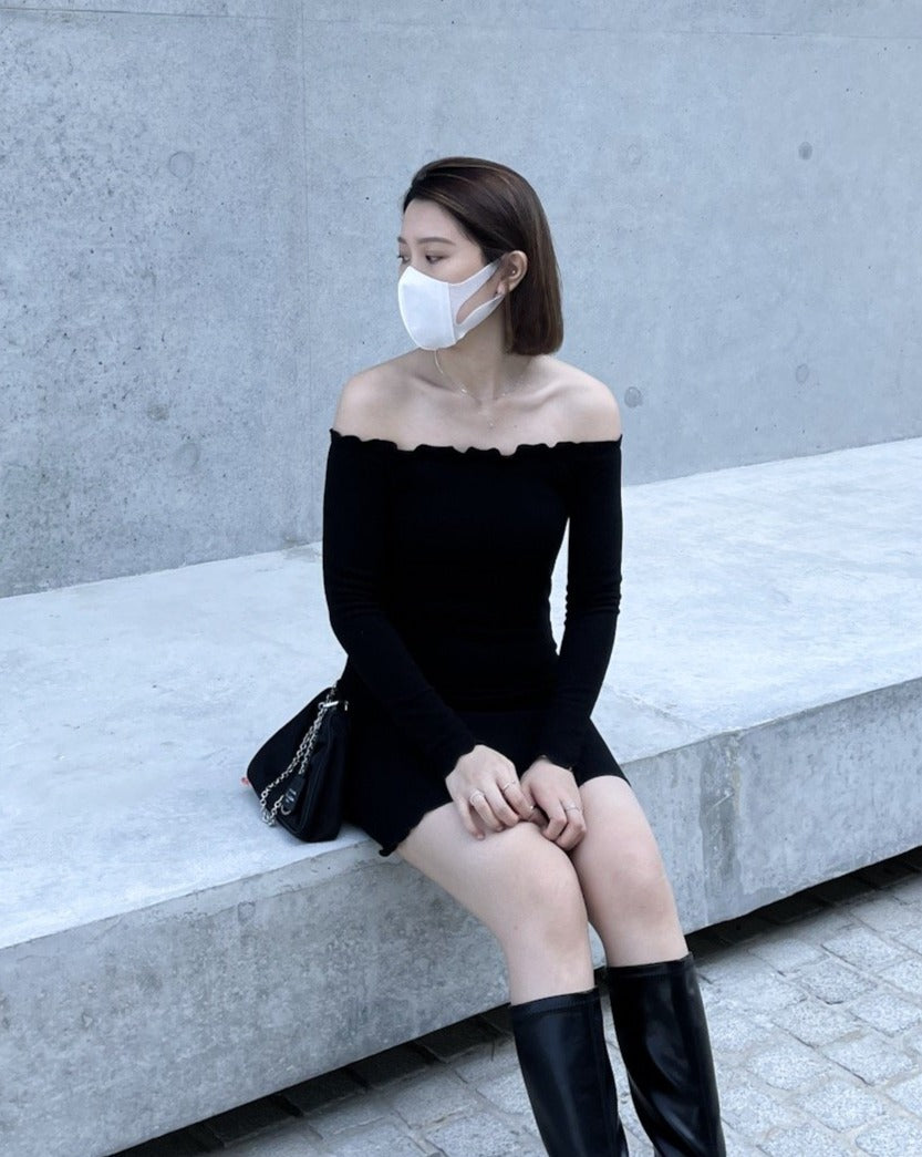 Off Shoulder Ruffle Dress