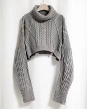 Load image into Gallery viewer, Amber Cropped Knit Sweater
