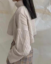 Load image into Gallery viewer, Amber Cropped Knit Sweater

