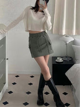 Load image into Gallery viewer, Boyfriend Cotton Skirt
