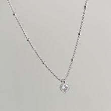 Load image into Gallery viewer, S925 Heart Stone Necklace
