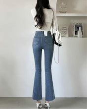 Load image into Gallery viewer, Blue Slit Jeans
