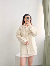 將圖片載入圖庫檢視器 Wool70 Premium Tweed Shirt
