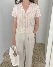 Load image into Gallery viewer, V-neck Floral Lace Top
