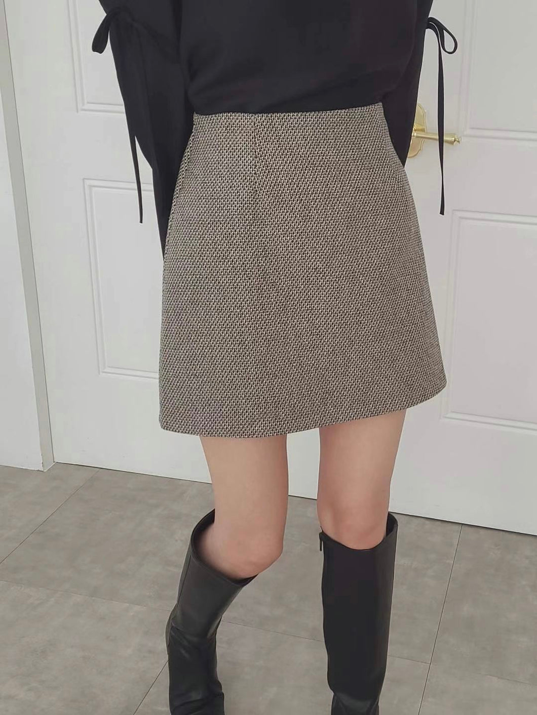 Basic Tweed Skirt