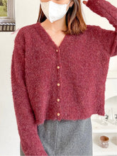 Load image into Gallery viewer, Fluffy Button Cardigan

