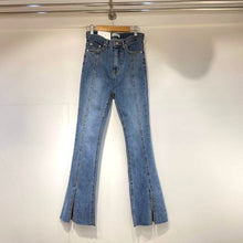 Load image into Gallery viewer, Blue Slit Jeans
