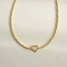 Load image into Gallery viewer, Pearl Heart Necklace
