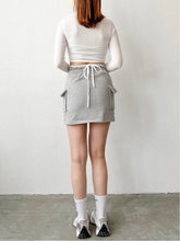 Load image into Gallery viewer, Boyfriend Cotton Skirt
