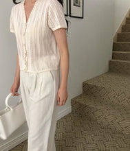 Load image into Gallery viewer, V-neck Floral Lace Top
