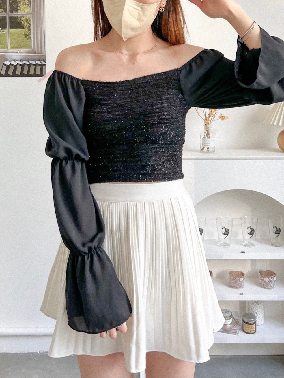 Elegant Tweed Blouse