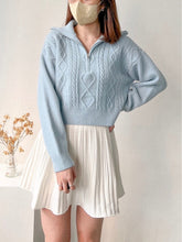 Load image into Gallery viewer, Cozy Zipper Knit Top
