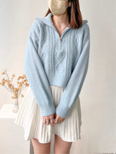 Load image into Gallery viewer, Cozy Zipper Knit Top
