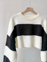 Load image into Gallery viewer, Striped Cropped Sweater
